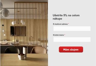 Získajte 5 % zľavu na Váš nákup. 🛒 Stačí vyplniť webový formulár a okrem zľavy získate aj prístup k novinkám, tipom a...