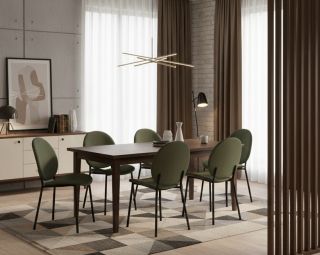 Jedálenský stôl 180x80 cm dub hnedý - pre rodinné večere aj sviatočné hostiny. #balsyn #jedalenskystol #nabytokdokuchyne...